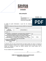 Modelo de Declaração - Programa Habite Seguro