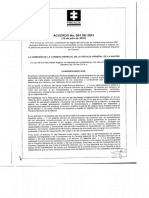 Acuerdo 001 de 2021 y Anexo 1 Convocatoria Concurso de Méritos 500 Vacantes Fgn
