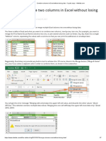 How To Merge Two Columns in Excel Without Losing Data