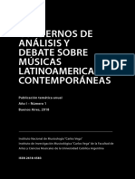 Cuadernos de Analisis y Debate Sobre Musicas Latinoamericanas Contemporaneas