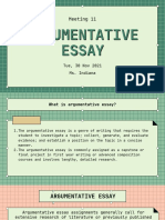 Argumentative Essay