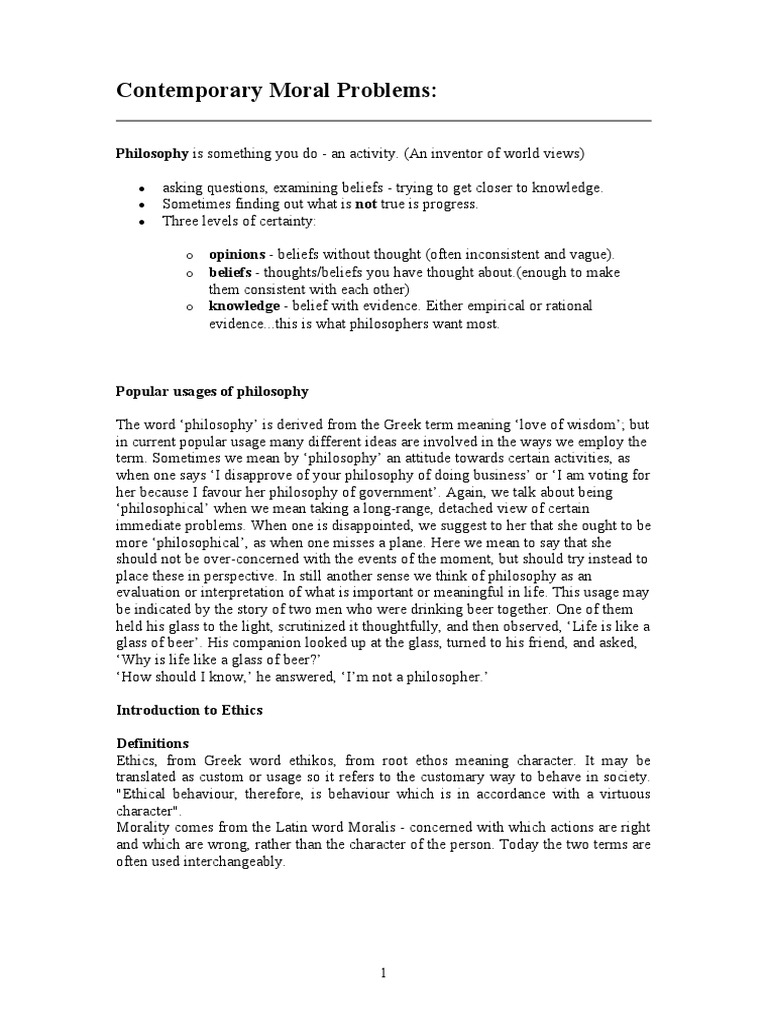 Understanding Ethics and Moral Dilemmas | PDF | Punishments | Morality