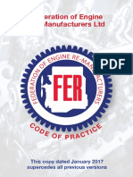 Federation of Engine Re-Manufacturers LTD: This Copy Dated January 2017 Supercedes All Previous Versions