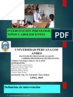 Intervención psicológica en niños y adolescentes: Técnicas y estrategias