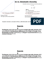 Difference Between Kinematic and Dynamic Viscosity