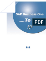 חוברת הדרכה SAP Business One Menahel4U