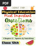 Most Important Questions of Physical Education Chapter 2 Class 12th