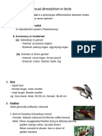 Sexual Dimorphism in Birds