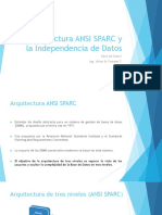 1-2 - Arquitectura ANSI SPARC y la Independencia de Datos