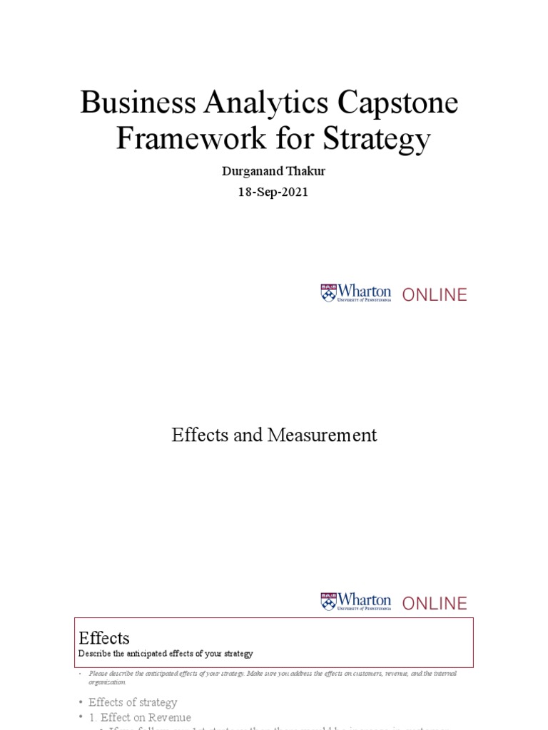 Business Analytics Strategy Effects & Measurement | PDF | Focus Group ...