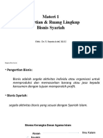 Topik Bahasan 1 Pengantar Bisnis Syariah