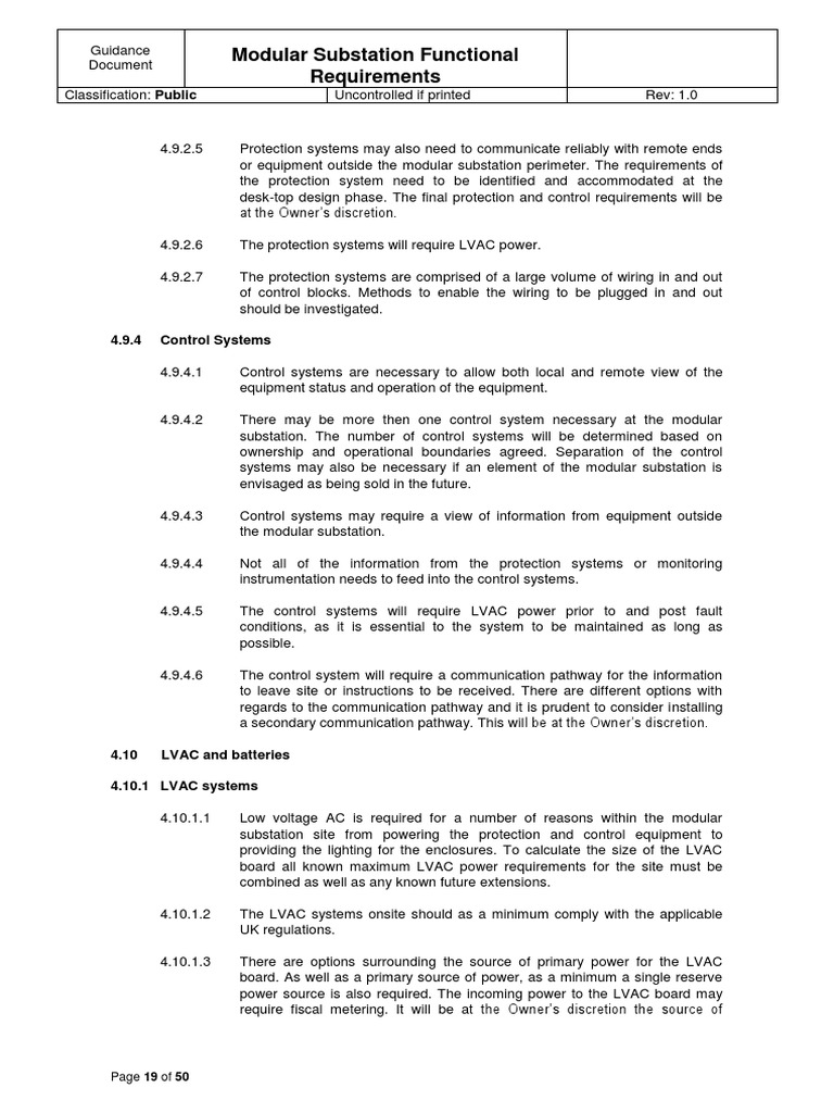 Modular Substation Design Guidelines | PDF | Electrical Substation ...