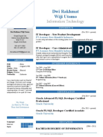 Dwi Rakhmat Wiji Utomo: Information Technology