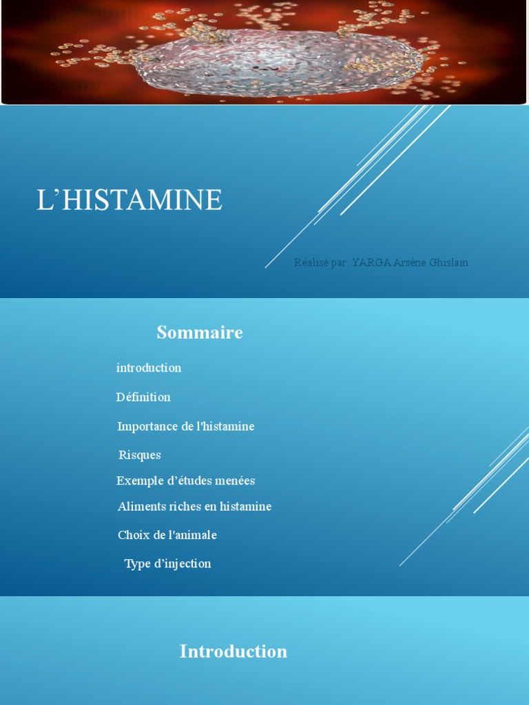Rôle et risques de l'histamine | PDF | Allergie | Immunologie