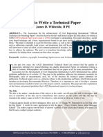 How To Write A Technical Paper Article Whiteside