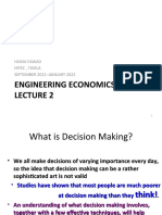 Engineering Economics: Huma Fawad Hitec, Taxila SEPTEMBER 2021-JANUARY 2022
