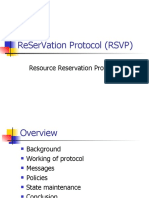 Reservation Protocol (RSVP)