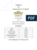 Assignment On "Supply Chain System of ACI Limited": Submitted To
