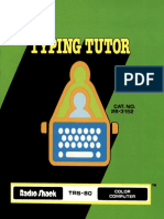 Fdocuments - in - Typing Tutor Trs 80 Color Computer Typing Tutor Is An Instructional Program That