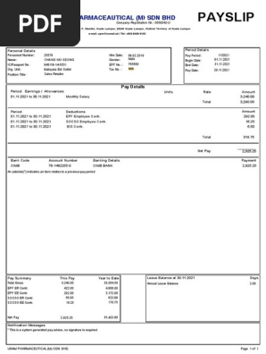 Payslip:Nov