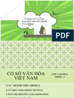 CƠ SỞ VĂN HÓA VIỆT NAM