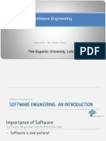 Software Engineering: The Superior University, Lahore