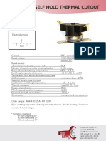 Asr 44 - Asr Self Hold Thermal Cutout