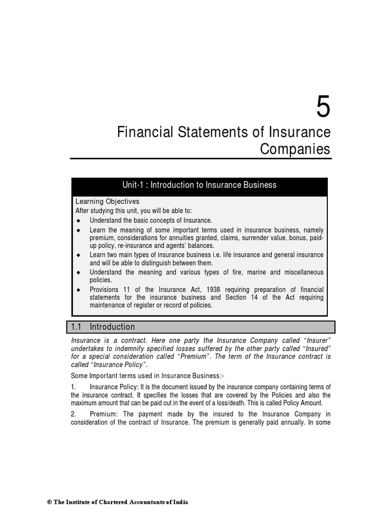 Financial Statements of Insurance Companies (PDFDrive) | PDF ...