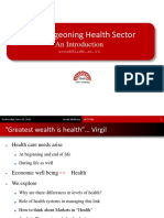 The Burgeoning Health Sector: An Introduction