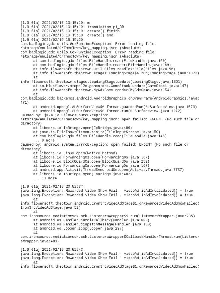 Log | PDF | Android (Robot) | Software