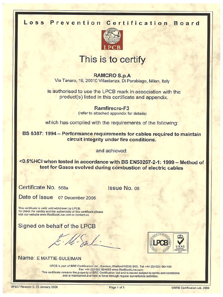 LPCB Ramcro | PDF