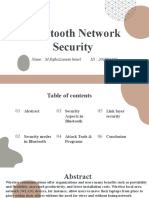 Bluetooth Network Security: Name: M Rafiuzzaman Himel ID: 201002259