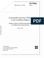 Catastrophe Insurance Market in The Cari