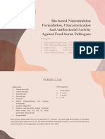 Bio-Based Nanoemulsion Formulation, Characterization and Antibacterial Activity