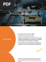 Processor Organization: Module-3 Part-2