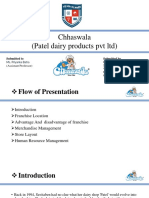 Chhaswala (Patel Dairy Products PVT LTD) : Submitted To Submitted by