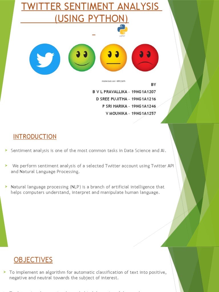 Twitter Sentiment Analysis Using Python | PDF | Information Technology ...