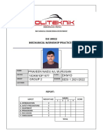 Welding (Gas) Report