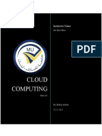 Cloud Computing: Instructor Name