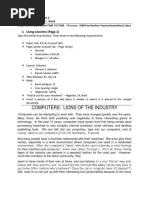 Microsoft Word Exercises | PDF