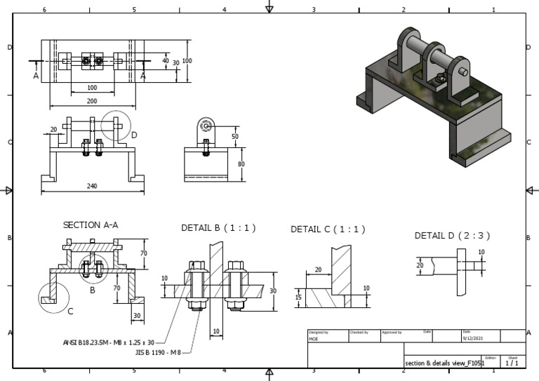 Section & Detail View - F1051 | PDF