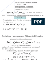 2.5 Homogeneous Differential Equation