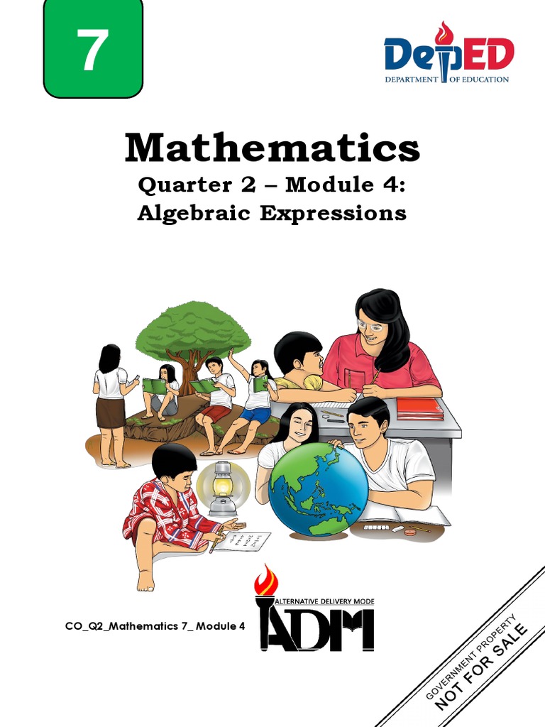 Mathematics Quarter 2 Module 4 Algebraic Expressions Pdf