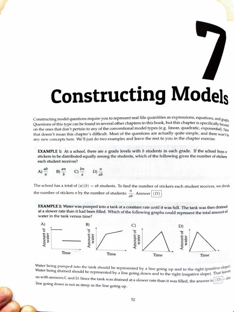 Examples of Constructing Math Models | PDF