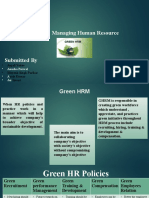 Course: Managing Human Resource: Guided by