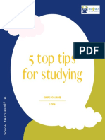 5 Top Tips For Studying: Swipe For More 1 OF 6