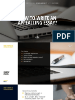 How To Write An Appealling Essay