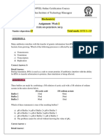 Biochemistry Assignment-Week 1: NPTEL Online Certification Courses Indian Institute of Technology Kharagpur