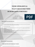 MEKANISME OPERASIONAL PERDAGANGAN SAHAM SEKUNDER DI BEI