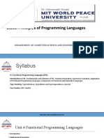 Principles of Programming Languages: Department of Computer Science and Engineering